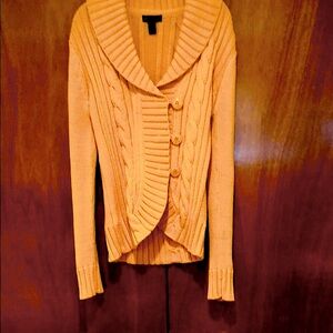 NWOT Mango (MNG) Casual Sportswear Chunky Knit Shawl Collar Cardigan - EC
